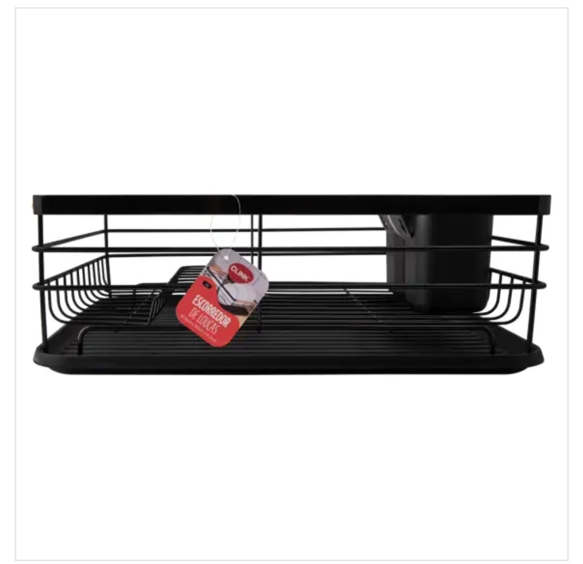 Escorredor Louça CLINK Ferro Madeira 42,5cm Cozinha